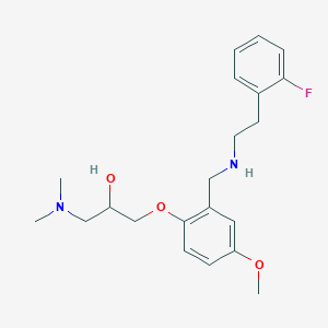 1-(dimethylamino)-3-[2-({[2-(2-fluorophenyl)ethyl]amino}methyl)-4-methoxyphenoxy]-2-propanol