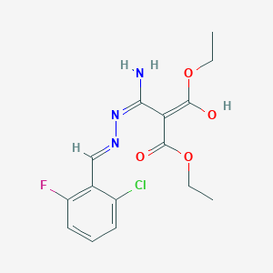 diethyl {amino[2-(2-chloro-6-fluorobenzylidene)hydrazino]methylene}malonate