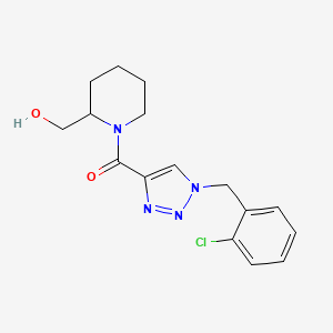 (1-{[1-(2-chlorobenzyl)-1H-1,2,3-triazol-4-yl]carbonyl}-2-piperidinyl)methanol