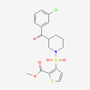 methyl 3-{[3-(3-chlorobenzoyl)-1-piperidinyl]sulfonyl}-2-thiophenecarboxylate