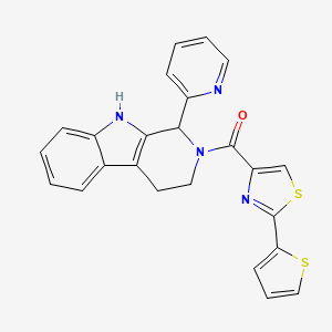 1-(2-pyridinyl)-2-{[2-(2-thienyl)-1,3-thiazol-4-yl]carbonyl}-2,3,4,9-tetrahydro-1H-beta-carboline