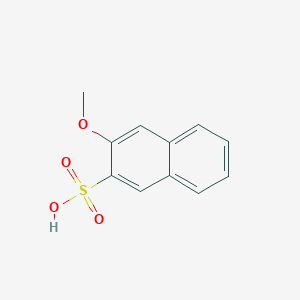 molecular formula C11H10O4S B6110019 3-Methoxynaphthalene-2-sulfonic acid 