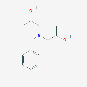 1-[(4-Fluorophenyl)methyl-(2-hydroxypropyl)amino]propan-2-ol