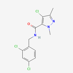 4-CHLORO-N~5~-(2,4-DICHLOROBENZYL)-1,3-DIMETHYL-1H-PYRAZOLE-5-CARBOXAMIDE