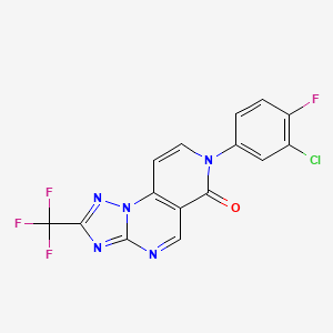 7-(3-chloro-4-fluorophenyl)-2-(trifluoromethyl)pyrido[3,4-e][1,2,4]triazolo[1,5-a]pyrimidin-6(7H)-one