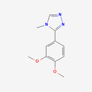 2-METHOXY-4-(4-METHYL-4H-1,2,4-TRIAZOL-3-YL)PHENYL METHYL ETHER