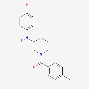 N-(4-fluorophenyl)-1-(4-methylbenzoyl)-3-piperidinamine