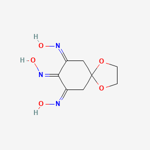 molecular formula C8H11N3O5 B6110077 (NZ)-N-[(7Z)-7,8-bis(hydroxyimino)-1,4-dioxaspiro[4.5]decan-9-ylidene]hydroxylamine 