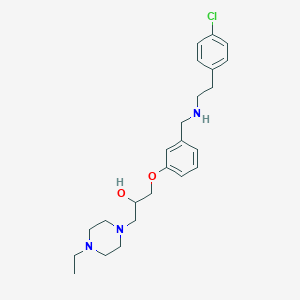 1-[3-({[2-(4-chlorophenyl)ethyl]amino}methyl)phenoxy]-3-(4-ethyl-1-piperazinyl)-2-propanol