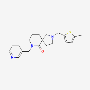 2-[(5-Methylthiophen-2-yl)methyl]-7-(pyridin-3-ylmethyl)-2,7-diazaspiro[4.5]decan-6-one