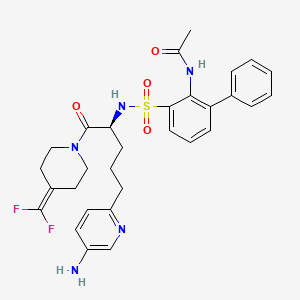 molecular formula C30H34ClF2N5O4S B611012 Unii-H6SN9DF6JS CAS No. 363151-21-7