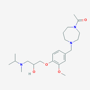 1-{4-[(4-acetyl-1,4-diazepan-1-yl)methyl]-2-methoxyphenoxy}-3-[isopropyl(methyl)amino]-2-propanol