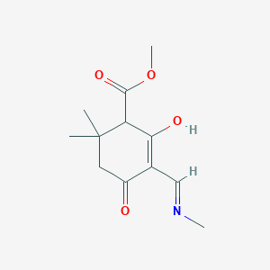 methyl 2,2-dimethyl-5-[(methylamino)methylene]-4,6-dioxocyclohexanecarboxylate