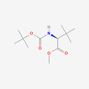 molecular formula C12H23NO4 B061102 (S)-甲基 2-((叔丁氧羰基)氨基)-3,3-二甲基丁酸酯 CAS No. 176504-88-4