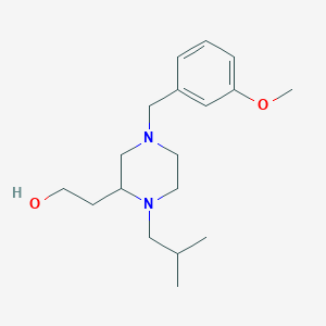 2-[1-isobutyl-4-(3-methoxybenzyl)-2-piperazinyl]ethanol