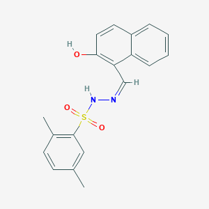 molecular formula C19H18N2O3S B6110244 N'-[(2-hydroxy-1-naphthyl)methylene]-2,5-dimethylbenzenesulfonohydrazide 