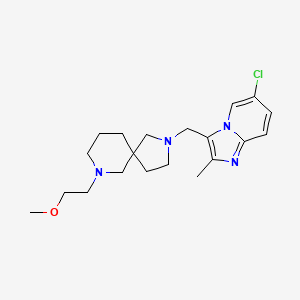 2-[(6-Chloro-2-methylimidazo[1,2-a]pyridin-3-yl)methyl]-9-(2-methoxyethyl)-2,9-diazaspiro[4.5]decane