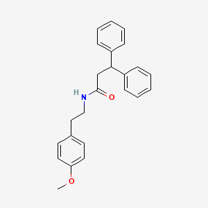 N-[2-(4-methoxyphenyl)ethyl]-3,3-diphenylpropanamide