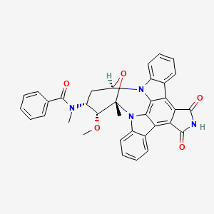 molecular formula C35H28N4O5 B611028 Stauprimide CAS No. 154589-96-5