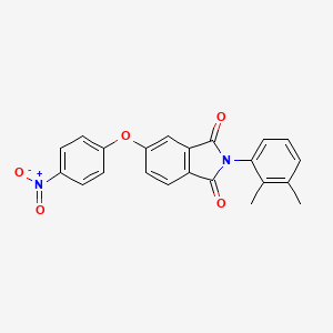 molecular formula C22H16N2O5 B6110282 2-(2,3-dimethylphenyl)-5-(4-nitrophenoxy)-1H-isoindole-1,3(2H)-dione 