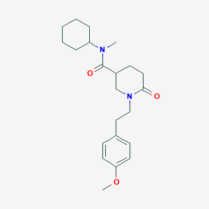 N-cyclohexyl-1-[2-(4-methoxyphenyl)ethyl]-N-methyl-6-oxo-3-piperidinecarboxamide