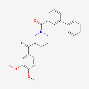 [1-(3-biphenylylcarbonyl)-3-piperidinyl](3,4-dimethoxyphenyl)methanone