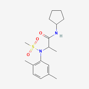 N~1~-cyclopentyl-N~2~-(2,5-dimethylphenyl)-N~2~-(methylsulfonyl)alaninamide