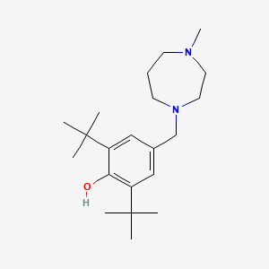 2,6-di-tert-butyl-4-[(4-methyl-1,4-diazepan-1-yl)methyl]phenol