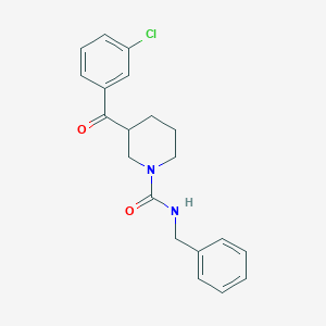 molecular formula C20H21ClN2O2 B6110395 N-benzyl-3-(3-chlorobenzoyl)-1-piperidinecarboxamide 