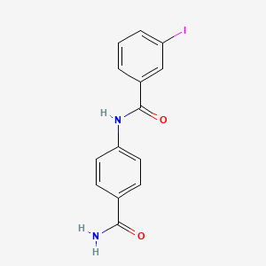 N-(4-carbamoylphenyl)-3-iodobenzamide