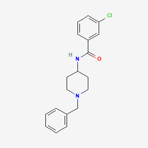 N-(1-benzylpiperidin-4-yl)-3-chlorobenzamide