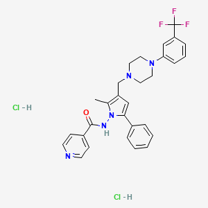 molecular formula C29H30Cl2F3N5O B611047 苏多特布二盐酸盐 CAS No. 1044503-04-9