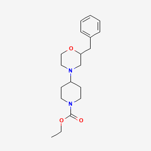 ethyl 4-(2-benzyl-4-morpholinyl)-1-piperidinecarboxylate