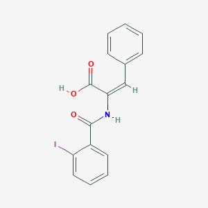 (E)-2-[(2-iodobenzoyl)amino]-3-phenylprop-2-enoic acid