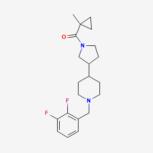 1-(2,3-difluorobenzyl)-4-{1-[(1-methylcyclopropyl)carbonyl]-3-pyrrolidinyl}piperidine