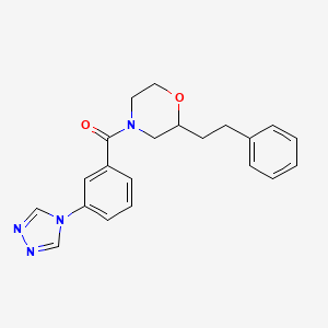 2-(2-phenylethyl)-4-[3-(4H-1,2,4-triazol-4-yl)benzoyl]morpholine