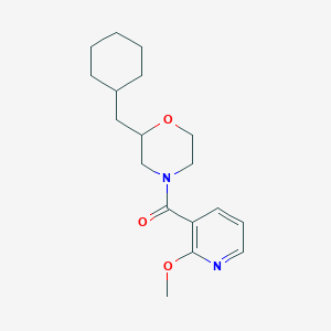 [2-(Cyclohexylmethyl)morpholin-4-yl]-(2-methoxypyridin-3-yl)methanone