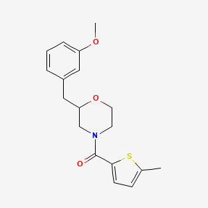 2-(3-methoxybenzyl)-4-[(5-methyl-2-thienyl)carbonyl]morpholine