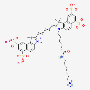 molecular formula C46H54K2N4O13S4 B611060 Sulfo-Cyanine5.5 CAS No. 2183440-46-0