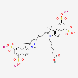 molecular formula C40H39K3N2O14S4 B611061 磺基-花青5.5羧酸 CAS No. 2183440-68-6