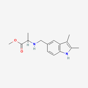 methyl N-[(2,3-dimethyl-1H-indol-5-yl)methyl]alaninate