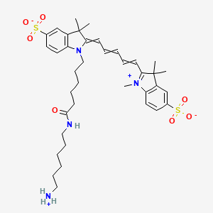 molecular formula C38H52N4O7S2 B611064 Sulfo-Cyanine5胺 CAS No. 2183440-44-8