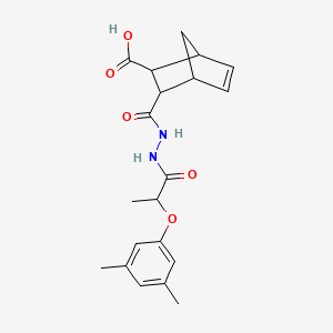 3-({2-[2-(3,5-Dimethylphenoxy)propanoyl]hydrazinyl}carbonyl)bicyclo[2.2.1]hept-5-ene-2-carboxylic acid