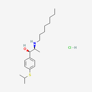 molecular formula C20H36ClNOS B611077 (R*,S*)-4-(Isopropylthio)-alpha-(1-(octylamino)ethyl)benzyl alcohol hydrochloride CAS No. 54767-71-4