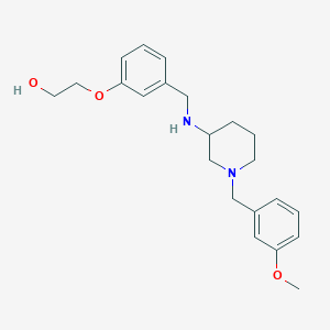 2-[3-[[[1-[(3-Methoxyphenyl)methyl]piperidin-3-yl]amino]methyl]phenoxy]ethanol