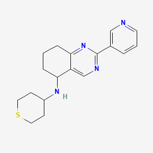 2-(3-pyridinyl)-N-(tetrahydro-2H-thiopyran-4-yl)-5,6,7,8-tetrahydro-5-quinazolinamine