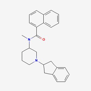 N-[1-(2,3-dihydro-1H-inden-2-yl)-3-piperidinyl]-N-methyl-1-naphthamide