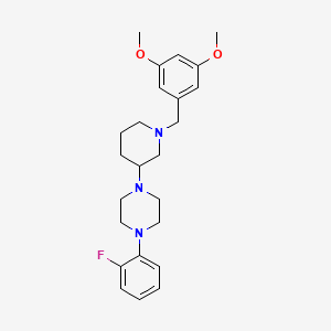 1-[1-(3,5-dimethoxybenzyl)-3-piperidinyl]-4-(2-fluorophenyl)piperazine