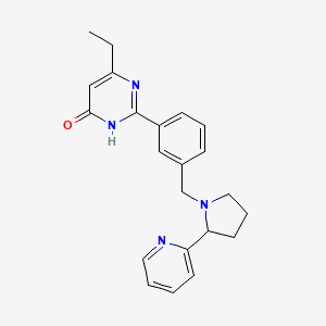 6-ethyl-2-(3-{[2-(2-pyridinyl)-1-pyrrolidinyl]methyl}phenyl)-4(3H)-pyrimidinone
