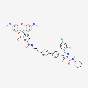 molecular formula C56H53Cl2N7O5 B611101 Tocrifluor T1117 CAS No. 1186195-59-4